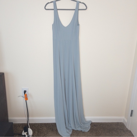 Show Me Your MuMu A - Line Chiffon Maxi Dress Gown - Picture 2 of 8